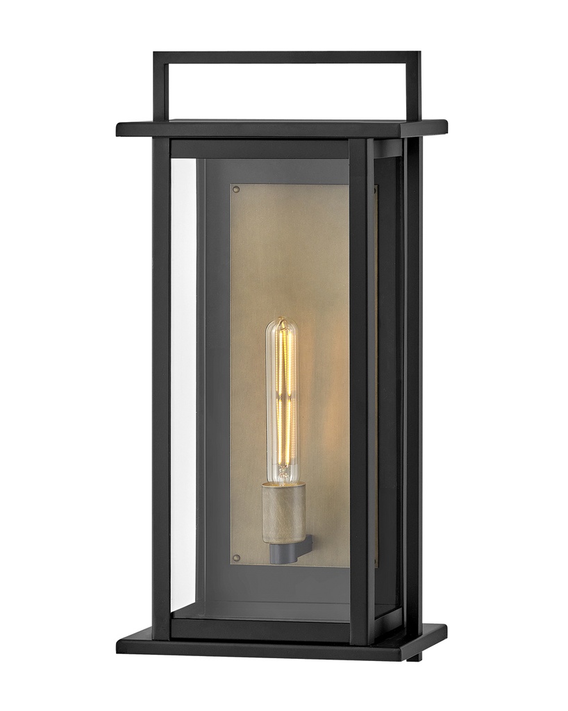 Hinkley Langston Large Wall Mount Lantern (24025BK)