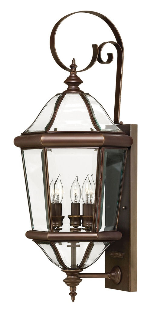 Hinkley Augusta Large Wall Mount Lantern (2454CB)