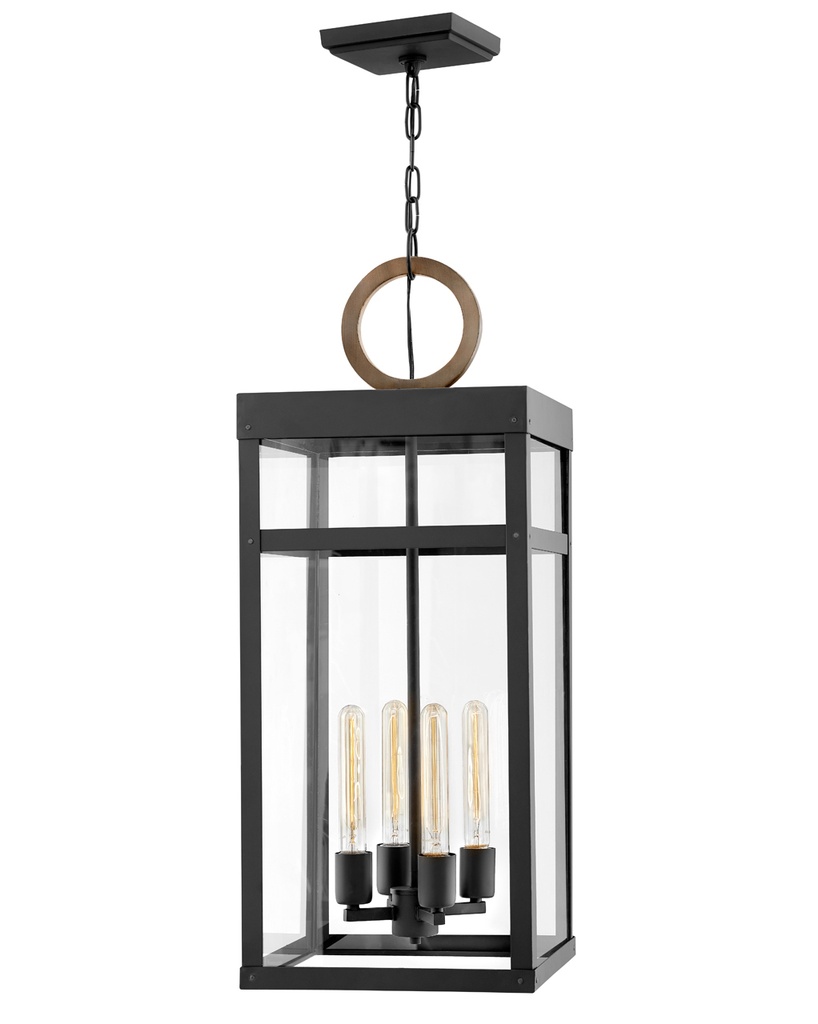 Hinkley Porter Grande Hanging Lantern (2808BK-LL)