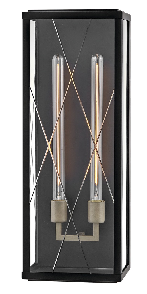 Hinkley Monte Medium Wide Wall Sconce (28885BK)