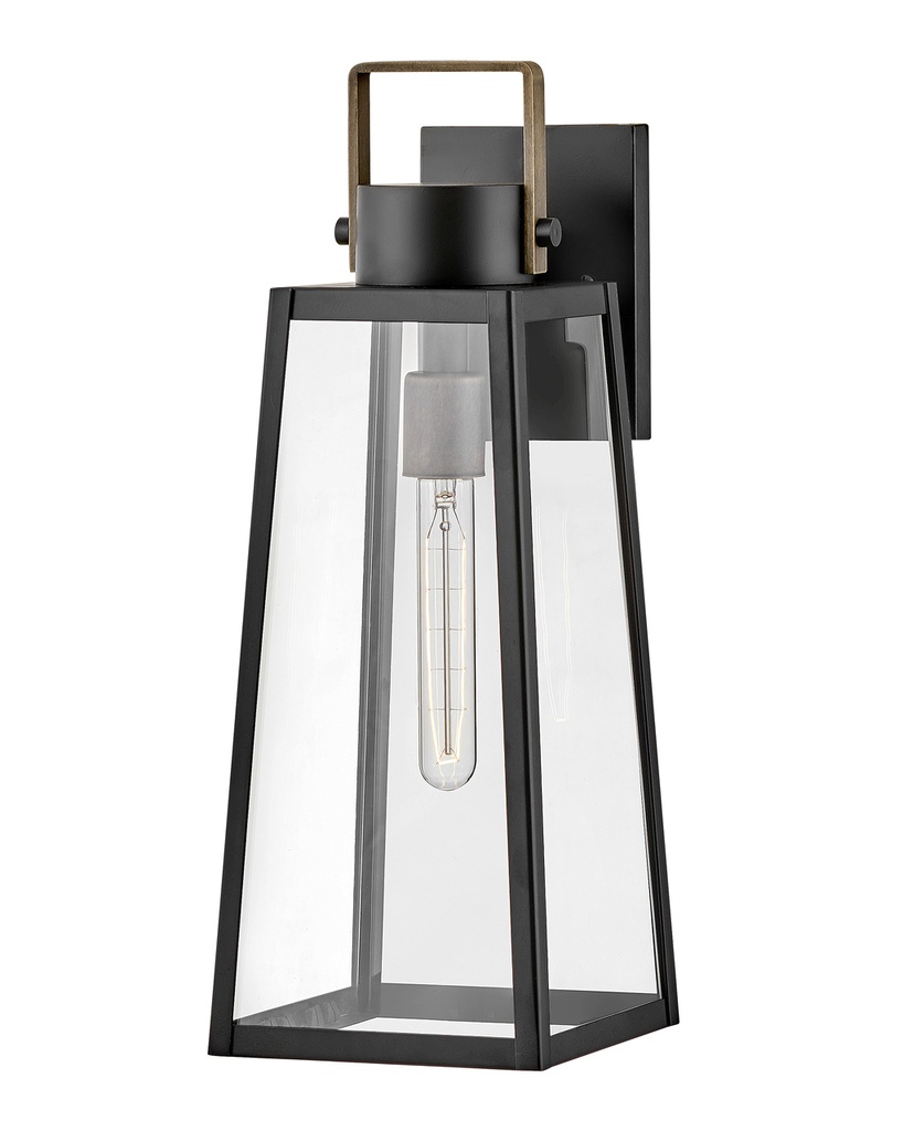 Lark Hugh Medium Wall Mount Lantern (82004BK)