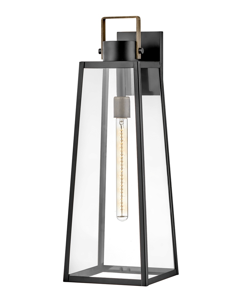 Lark Hugh Large Wall Mount Lantern (82005BK)