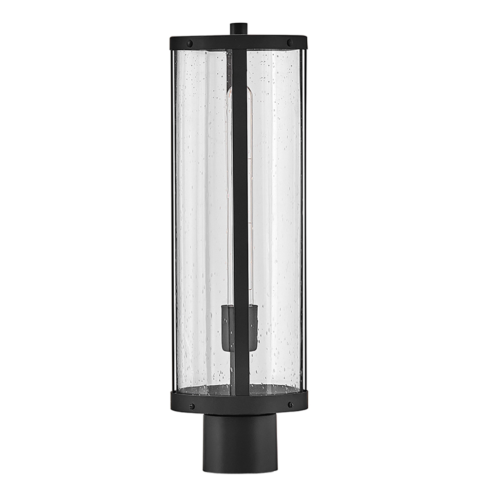 Lark Alfie Medium Post Mount Lantern (82051BK)