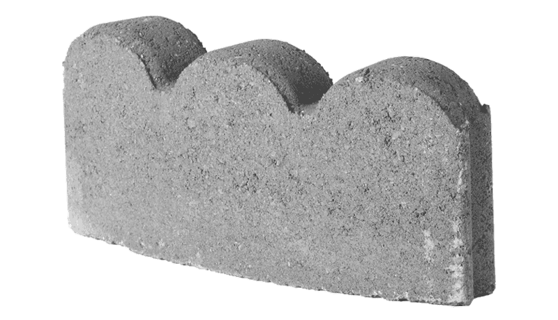 12" Curved Scallop (Pewter)