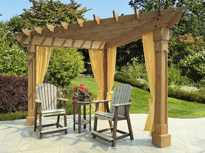 Alcove 10' Wood Pergola