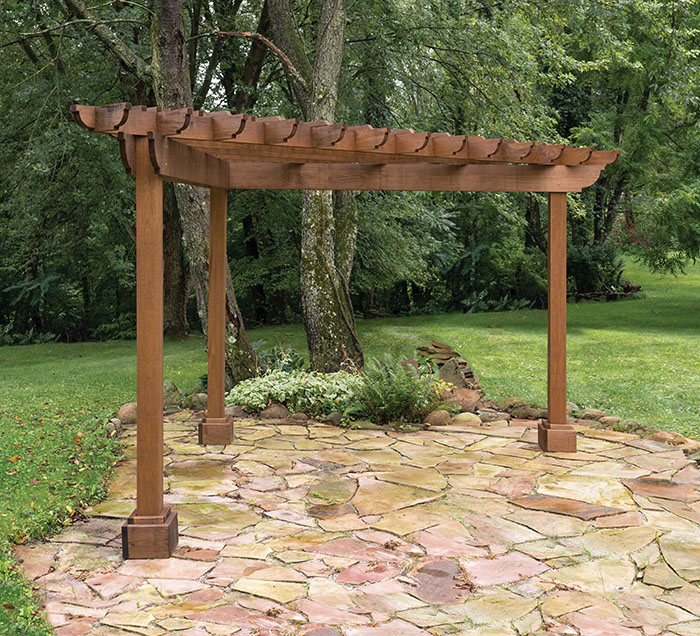 Alcove 12' Wood Pergola