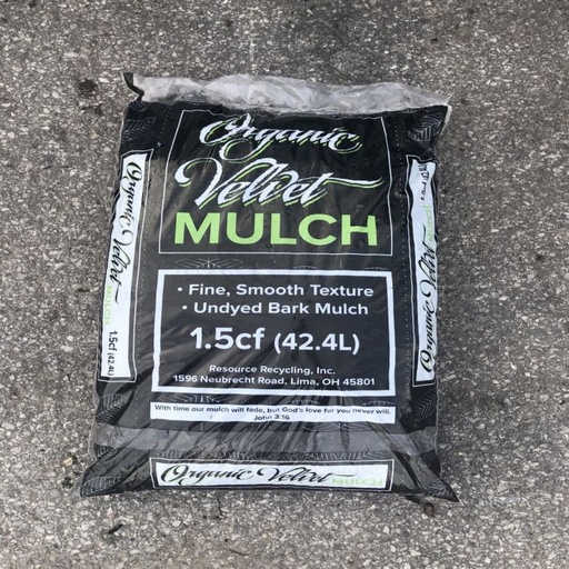 Natural Brown Double Shredded Bark Hardwood Mulch 2 cf Bag