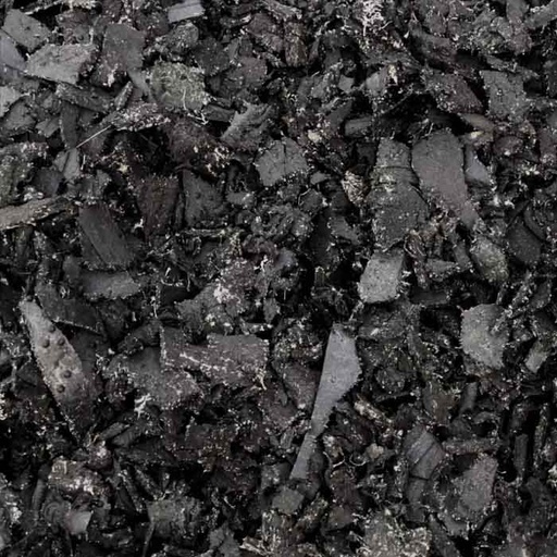 Natural Black Rubber Playground Bulk Mulch