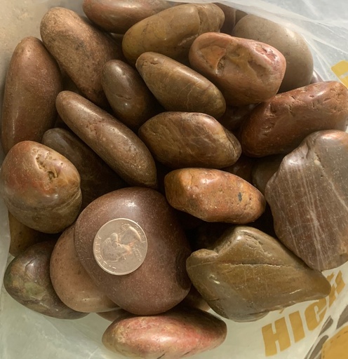High Polished Red Pebbles