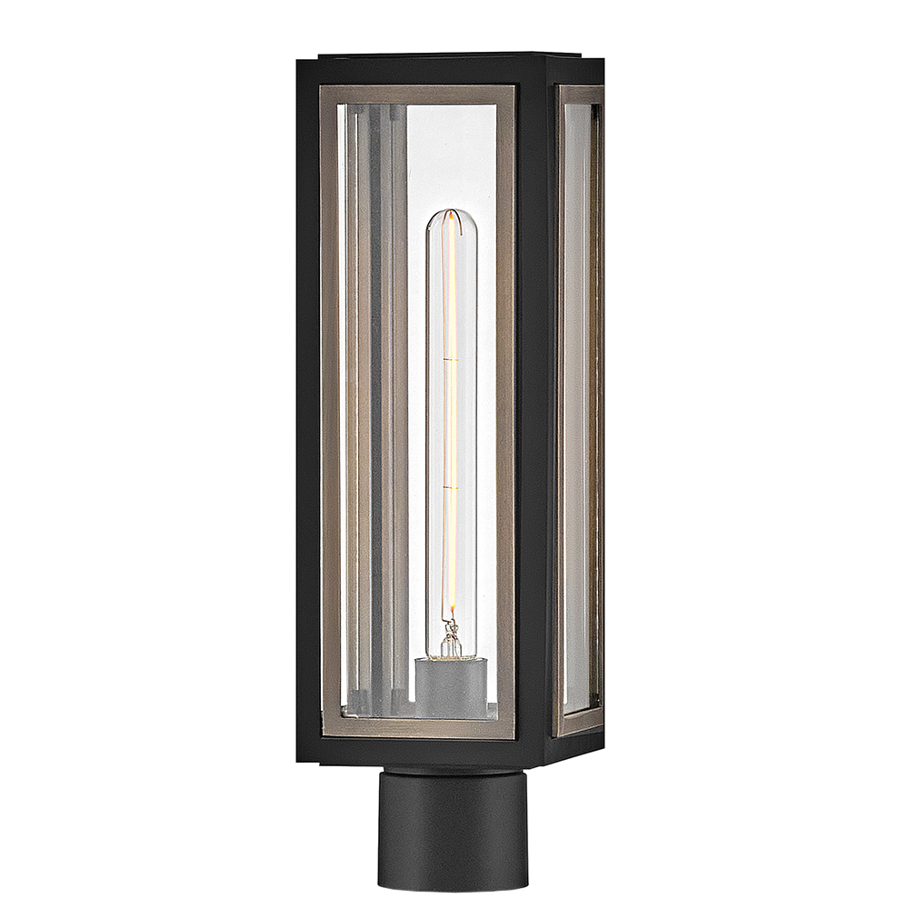 Hinkley Shaw Medium Post Mount Lantern (12981BK)