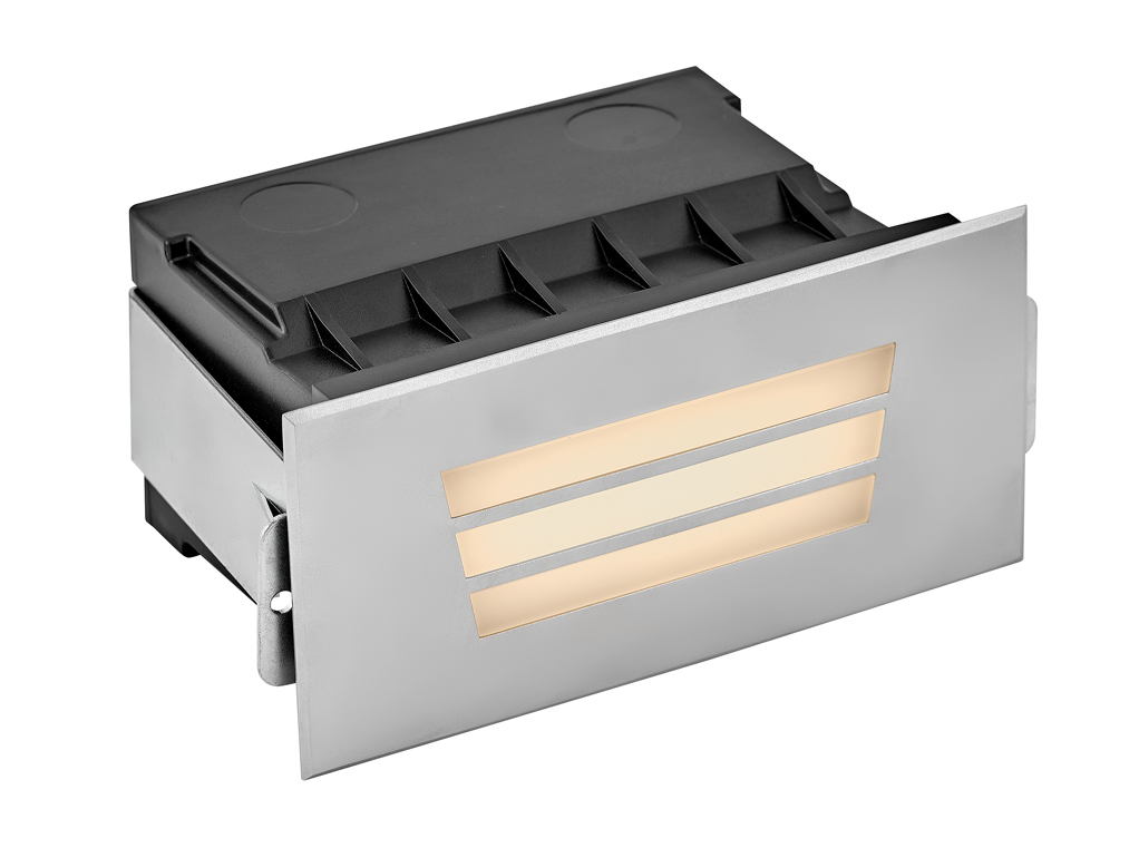 Hinkley Sparta - Dash 12V LED Small Louvered Brick Light (15334SS)