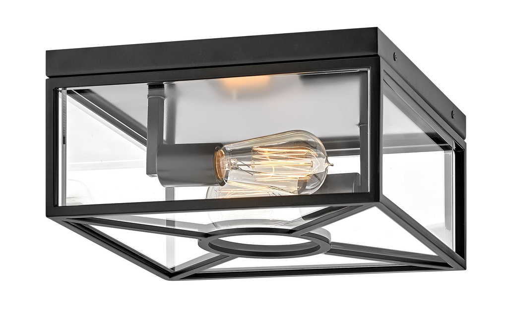 Hinkley Brixton Small Flush Mount (18373BK)