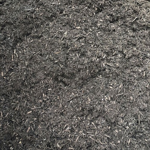 Dyed Black Triple Shredded Bark Hardwood Bulk Mulch